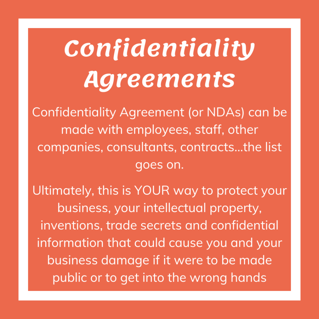 Confidentiality Agreements