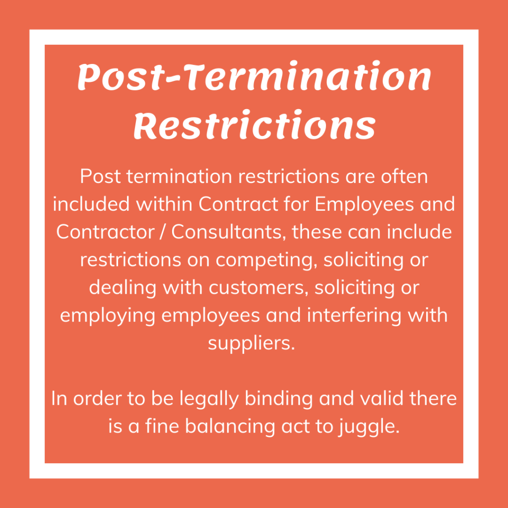 Post-Termination Restrictions